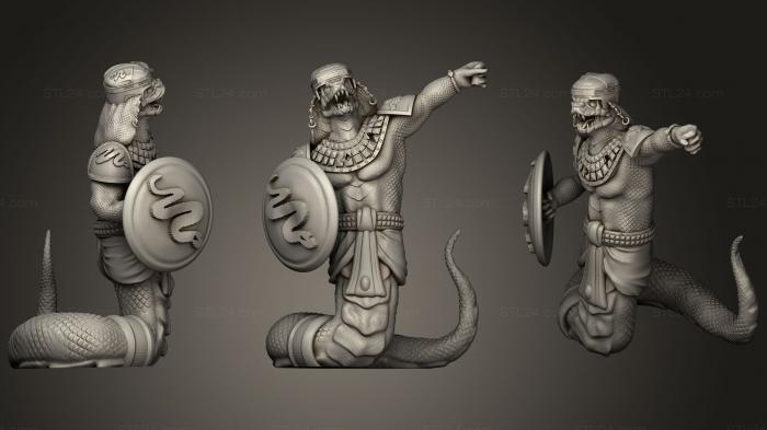 Figurines heroes, monsters and demons (Runner4, STKM_1125) 3D models for cnc